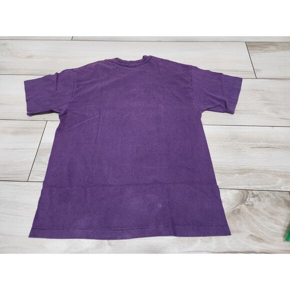 Vtg mens Westcliff Colorado Tourist shirt purple 90s snow mountain MADE IN USA - Picture 4 of 6